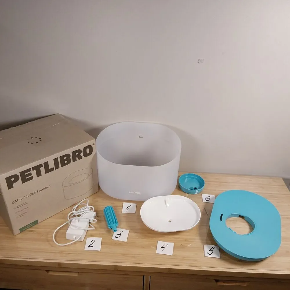 Serving tray base for Petlibro capsule dog water fountain model PLWF 008